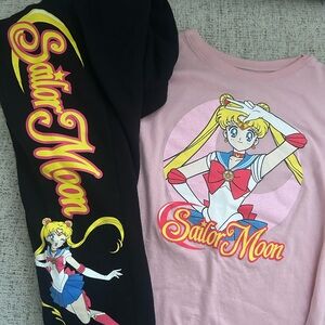 Girls Sailor Moon sweat pants top set NWOT